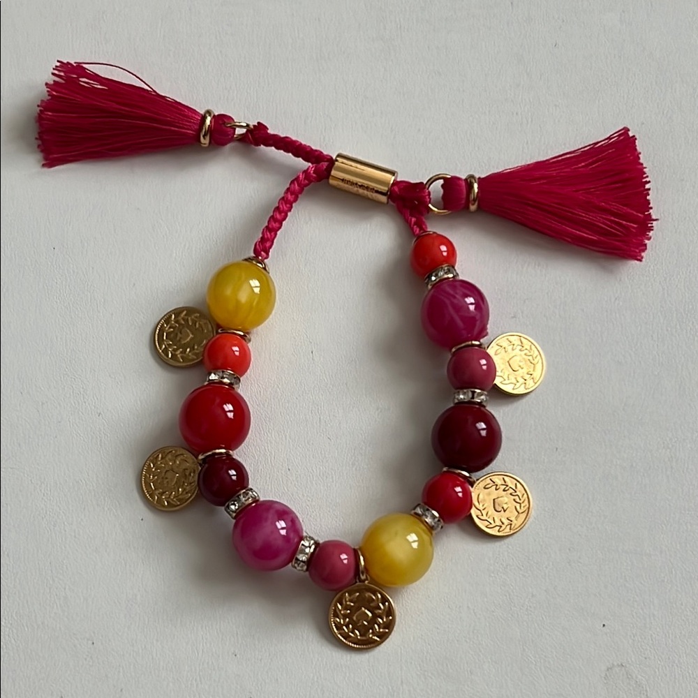 Kate Spade Vibrant Beaded Bracelet with Gold Accents
